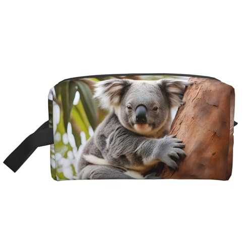 Bkdogkt Hugging Tree Koala 1 Print Large Capacity Cosmetic Organizer for Women and Men Portable Travel Makeup Pouch, Weiss/opulenter Garten, Einheitsgröße von Bkdogkt