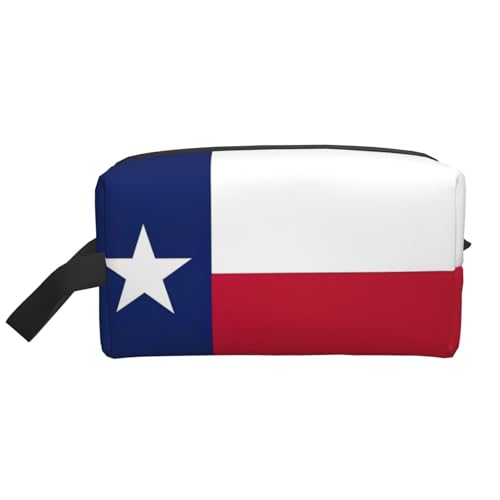 Bkdogkt Kosmetik-Organizer mit Texas-Flagge, großes Fassungsvermögen, für Damen und Herren, tragbare Reise-Make-up-Tasche, Weiss/opulenter Garten, Einheitsgröße von Bkdogkt