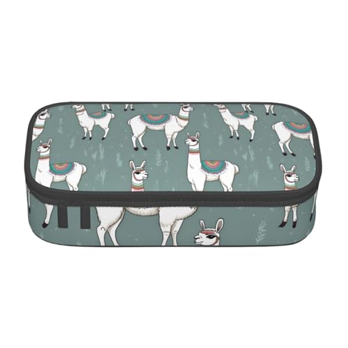 Bkdogkt Lama.Print 21,6 x 5,1 x 9,4 cm große Kapazität Federmäppchen Funktionale Aufbewahrung für Büro Reisen von Bkdogkt