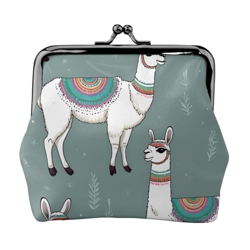 Lama. Bedruckte vielseitige Münzbörse, exquisite Mini-Geldbörse, niedlicher Kleingeldbeutel für jeden Anlass von Bkdogkt