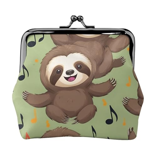 Lustiges süßes Tier-Faultier-Musik-Druck, vielseitige Münzbörse, exquisite Mini-Geldbörse, niedliches Kleingeldfach für jeden Anlass Lustiges süßes Tier-Faultier-Musik-Druck, vielseitige Münzbörse, exquisite Mini-Geldbörse, niedliches Kleingeldfach für jeden Anlass von Bkdogkt