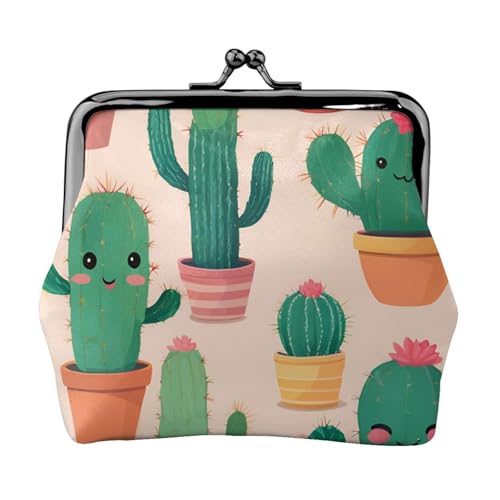 Niedlicher Kaktus-Druck, vielseitige Münzbörse, exquisite Mini-Geldbörse, niedlicher Kleingeldbeutel für jeden Anlass von Bkdogkt