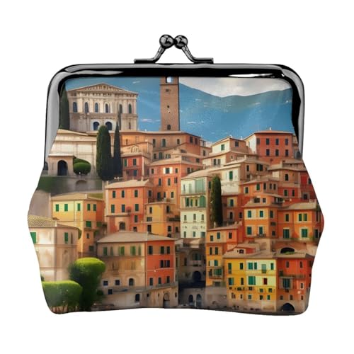 Schöne Geldbörse mit italienischem Druck, vielseitige Münzbörse, exquisite Mini-Geldbörse, niedlicher Kleingeldbeutel für jeden Anlass von Bkdogkt