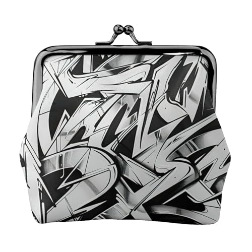 Vielseitige Geldbörse mit Graffiti-Zeichen-Druck, exquisite Mini-Geldbörse, niedlicher Kleingeldbeutel für jeden Anlass von Bkdogkt