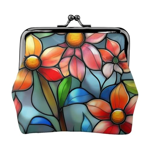 Vielseitige Münzbörse mit Blumenmuster, exquisite Mini-Geldbörse, niedliches Kleingeldfach für jeden Anlass von Bkdogkt