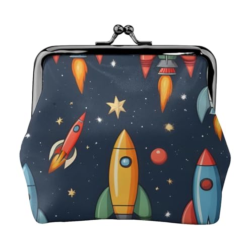 Vielseitige Münzbörse mit Cartoon-Raketen-Druck, exquisite Mini-Geldbörse, niedliches Kleingeldfach für jeden Anlass Vielseitige Münzbörse mit Cartoon-Raketen-Druck, exquisite Mini-Geldbörse, niedliches Kleingeldfach für jeden Anlass von Bkdogkt