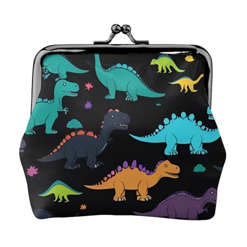Vielseitige Münzbörse mit Dinosaurier-Muster, exquisite Mini-Geldbörse, niedliches Kleingeldfach für jeden Anlass von Bkdogkt