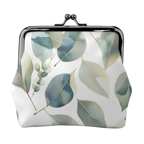 Vielseitige Münzbörse mit Eukalyptusblättern, exquisite Mini-Geldbörse, niedliches Kleingeldfach für jeden Anlass Vielseitige Münzbörse mit Eukalyptusblättern, exquisite Mini-Geldbörse, niedliches Kleingeldfach für jeden Anlass von Bkdogkt