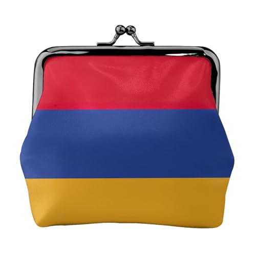 Vielseitige Münzbörse mit Flagge von Armenien, exquisite Mini-Geldbörse, niedlicher Kleingeldbeutel für jeden Anlass von Bkdogkt