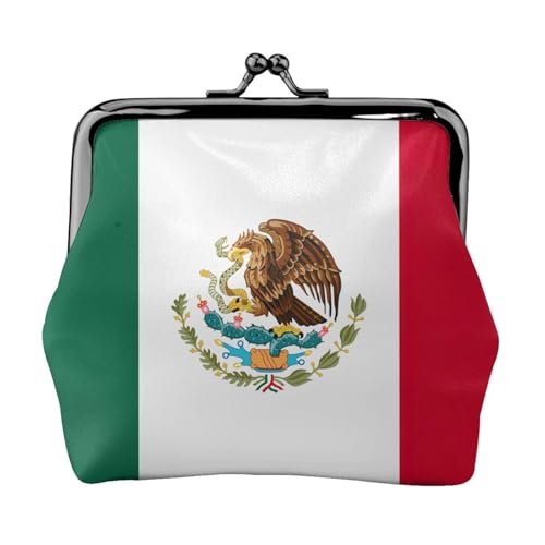 Vielseitige Münzbörse mit Flagge von Mexiko, exquisite Mini-Geldbörse, niedlicher Kleingeldbeutel für jeden Anlass von Bkdogkt