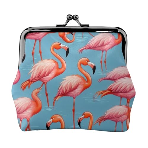 Vielseitige Münzbörse mit Flamingo-Druck, exquisite Mini-Geldbörse, niedliches Kleingeldfach für jeden Anlass von Bkdogkt