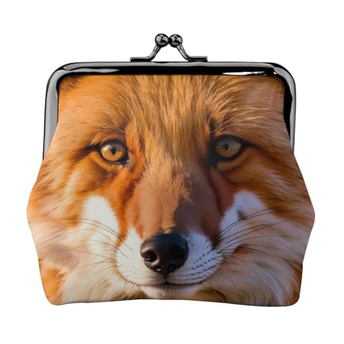 Vielseitige Münzbörse mit Fuchs-Aufdruck, exquisite Mini-Geldbörse, niedliches Kleingeldfach für jeden Anlass von Bkdogkt