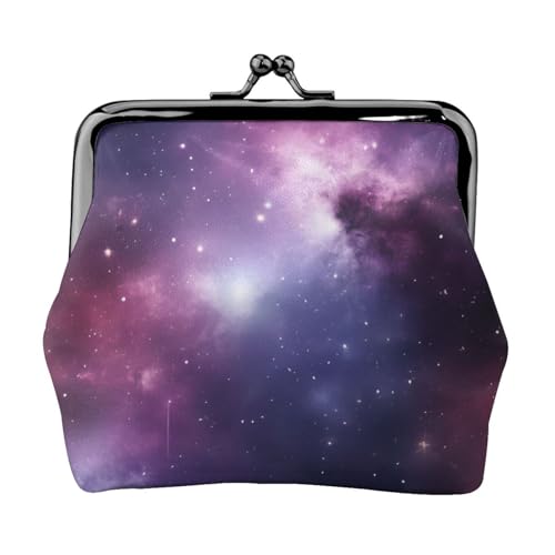 Vielseitige Münzbörse mit Galaxie-Hintergrunddruck, exquisite Mini-Geldbörse, niedliches Kleingeldfach für jeden Anlass von Bkdogkt