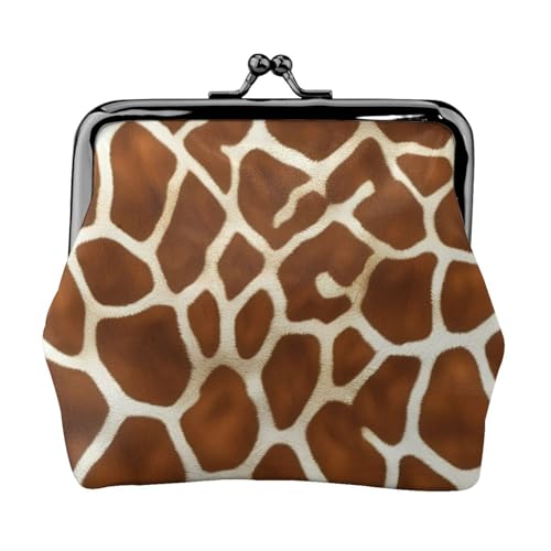 Vielseitige Münzbörse mit Giraffen-Druck, exquisite Mini-Geldbörse, niedliches Kleingeldfach für jeden Anlass von Bkdogkt