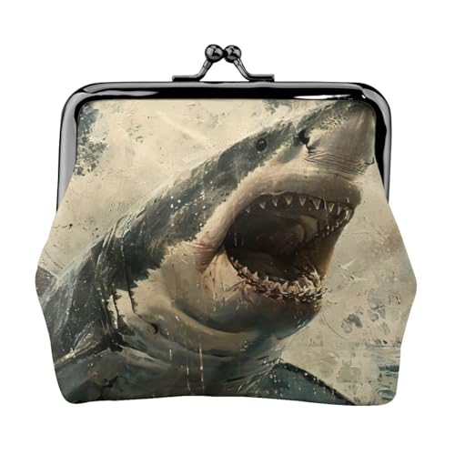 Vielseitige Münzbörse mit Hai-Aufdruck, exquisite Mini-Geldbörse, niedlicher Kleingeldbeutel für jeden Anlass Vielseitige Münzbörse mit Hai-Aufdruck, exquisite Mini-Geldbörse, niedlicher Kleingeldbeutel für jeden Anlass von Bkdogkt