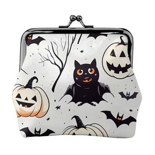 Vielseitige Münzbörse mit Halloween-Kürbis- und Fledermaus-Druck, exquisite Mini-Geldbörse, niedlicher Kleingeldbeutel für jeden Anlass Vielseitige Münzbörse mit Halloween-Kürbis- und Fledermaus-Druck, exquisite Mini-Geldbörse, niedlicher Kleingeldbeutel für jeden Anlass von Bkdogkt
