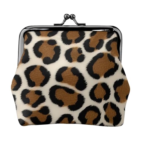 Vielseitige Münzbörse mit Leopardenmuster, exquisite Mini-Geldbörse, niedliches Kleingeldfach für jeden Anlass von Bkdogkt