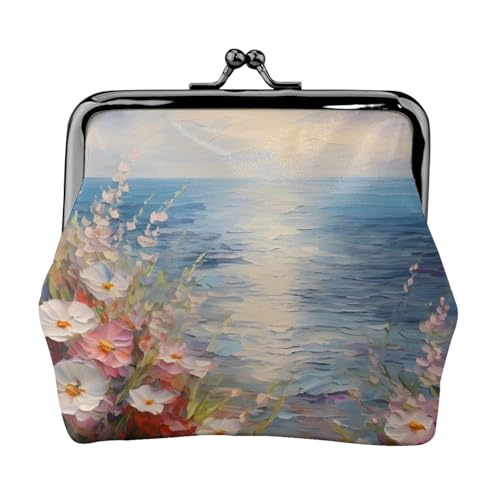 Vielseitige Münzbörse mit Ölgemälde-Druck, exquisite Mini-Geldbörse, niedliche Kleingeldtasche für jeden Anlass von Bkdogkt