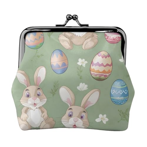 Vielseitige Münzbörse mit Osterhasen-Druck, exquisite Mini-Geldbörse, niedlicher Kleingeldbeutel für jeden Anlass von Bkdogkt