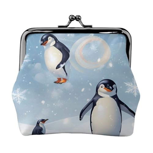 Vielseitige Münzbörse mit Pinguin-Ballon-Schneeflocken-Druck, exquisite Mini-Geldbörse, niedliche Kleingeldtasche für jeden Anlass Vielseitige Münzbörse mit Pinguin-Ballon-Schneeflocken-Druck, exquisite Mini-Geldbörse, niedliche Kleingeldtasche für jeden Anlass von Bkdogkt
