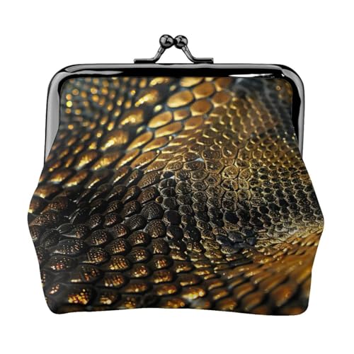 Vielseitige Münzbörse mit Schlangenhaut-Druck, exquisite Mini-Geldbörse, niedliches Kleingeldfach für jeden Anlass von Bkdogkt