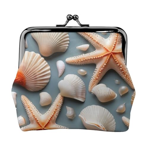 Vielseitige Münzbörse mit Seestern-Muschel-Druck, exquisite Mini-Geldbörse, niedlicher Kleingeldbeutel für jeden Anlass Vielseitige Münzbörse mit Seestern-Muschel-Druck, exquisite Mini-Geldbörse, niedlicher Kleingeldbeutel für jeden Anlass von Bkdogkt