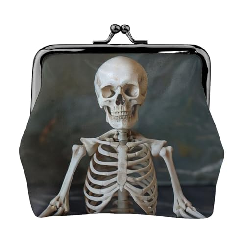 Vielseitige Münzbörse mit Skelett-Yoga-Druck, exquisite Mini-Geldbörse, niedliches Kleingeldfach für jeden Anlass Vielseitige Münzbörse mit Skelett-Yoga-Druck, exquisite Mini-Geldbörse, niedliches Kleingeldfach für jeden Anlass von Bkdogkt