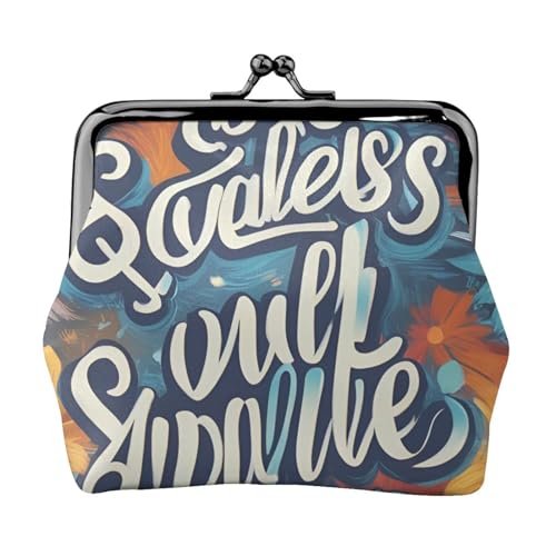 Vielseitige Münzbörse mit Sprüchen, exquisite Mini-Geldbörse, niedlicher Kleingeldbeutel für jeden Anlass von Bkdogkt