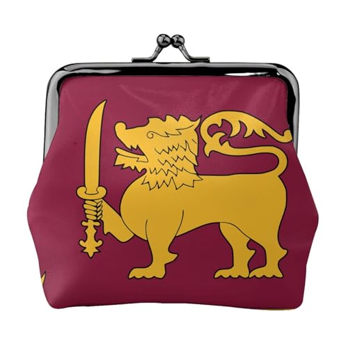 Vielseitige Münzbörse mit Sri Lanka-Flagge, exquisite Mini-Geldbörse, niedlicher Kleingeldbeutel für jeden Anlass von Bkdogkt