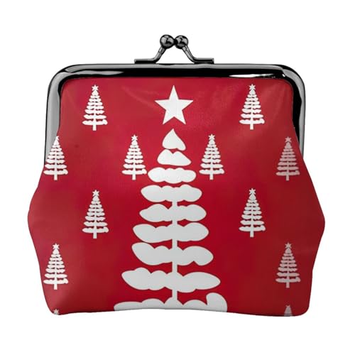 Vielseitige Münzbörse mit Weihnachtsbaum-Aufdruck, exquisite Mini-Geldbörse, niedliche Kleingeldtasche für jeden Anlass von Bkdogkt