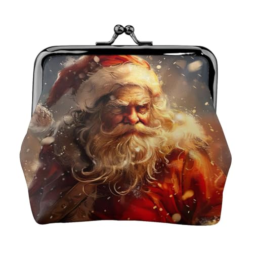 Vielseitige Münzbörse mit Weihnachtsmann-Aufdruck, exquisite Mini-Geldbörse, niedliches Kleingeldfach für jeden Anlass von Bkdogkt