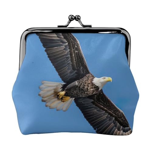 Vielseitige Münzbörse mit Weißkopfseeadler-Druck, exquisite Mini-Geldbörse, niedliche Kleingeldtasche für jeden Anlass Vielseitige Münzbörse mit Weißkopfseeadler-Druck, exquisite Mini-Geldbörse, niedliche Kleingeldtasche für jeden Anlass von Bkdogkt
