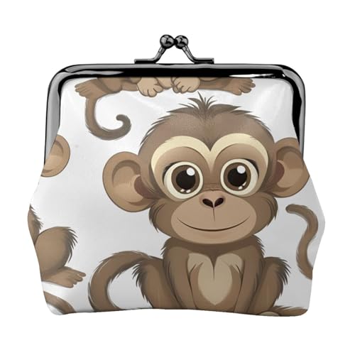 Vielseitige Münzgeldbörse mit Faultier-Hintergrund, exquisite Mini-Geldbörse, niedliche Kleingeldtasche für jeden Anlass von Bkdogkt