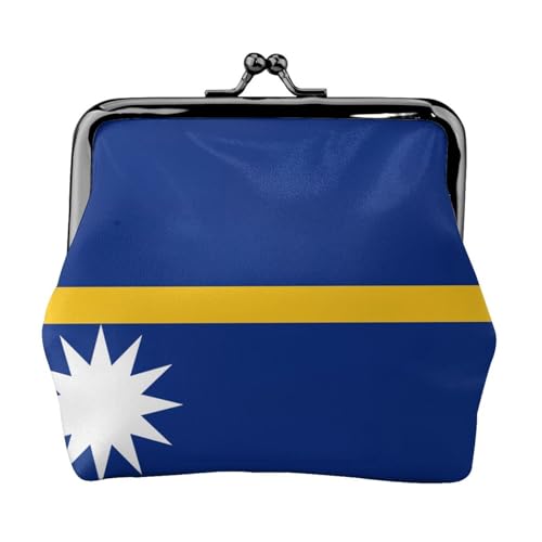 Vielseitige Münzgeldbörse mit Flagge von Nauru, exquisite Mini-Geldbörse, niedlicher Kleingeldbeutel für jeden Anlass von Bkdogkt