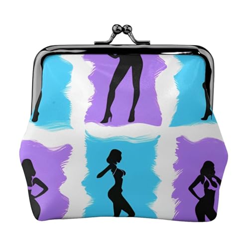 Vielseitige Münzgeldbörse mit Gymnastik-Spieldruck, exquisite Mini-Geldbörse, niedliche Kleingeldtasche für jeden Anlass von Bkdogkt