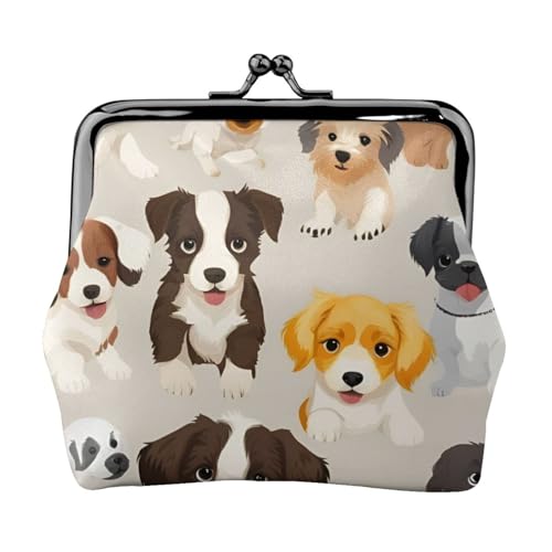 Vielseitige Münzgeldbörse mit Hunderassen-Aufdruck, exquisite Mini-Geldbörse, niedlicher Kleingeldbeutel für jeden Anlass von Bkdogkt