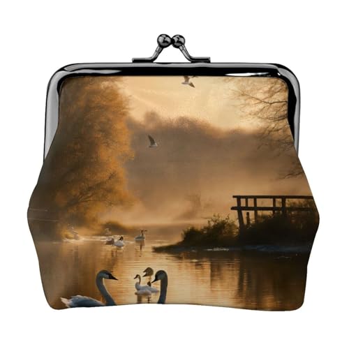 Vielseitige Münzgeldbörse mit Jagd-Motiv, exquisite Mini-Geldbörse, niedlicher Kleingeldbeutel für jeden Anlass von Bkdogkt