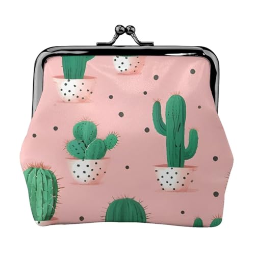 Vielseitige Münzgeldbörse mit Kaktus-Druck, exquisite Mini-Geldbörse, niedlicher Kleingeldbeutel für jeden Anlass von Bkdogkt