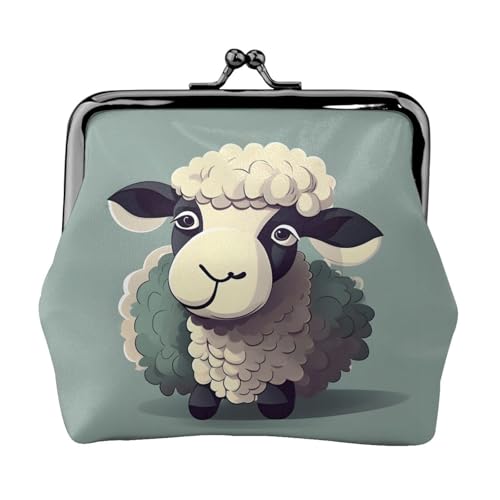Vielseitige Münzgeldbörse mit Lamm-Druck, exquisite Mini-Geldbörse, niedlicher Kleingeldbeutel für jeden Anlass von Bkdogkt