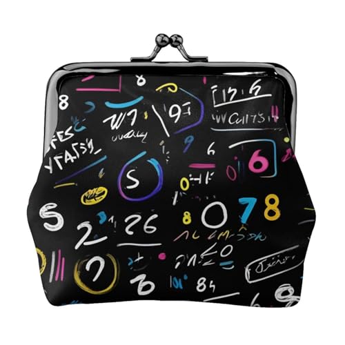 Vielseitige Münzgeldbörse mit Mathematikformel, exquisite Mini-Geldbörse, niedliche Kleingeldtasche für jeden Anlass von Bkdogkt