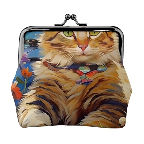Vielseitige Münzgeldbörse mit Ölgemälde-Katzen-Druck, exquisite Mini-Geldbörse, niedliche Kleingeldtasche für jeden Anlass Vielseitige Münzgeldbörse mit Ölgemälde-Katzen-Druck, exquisite Mini-Geldbörse, niedliche Kleingeldtasche für jeden Anlass von Bkdogkt