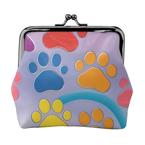 Vielseitige Münzgeldbörse mit Regenbogen-Motiv und Hunde- und Katzenpfotenabdruck, exquisite Mini-Geldbörse, niedliches Kleingeldfach für jeden Anlass Vielseitige Münzgeldbörse mit Regenbogen-Motiv und Hunde- und Katzenpfotenabdruck, exquisite Mini-Geldbörse, niedliches Kleingeldfach für jeden Anlass von Bkdogkt