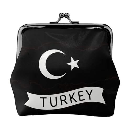 Vielseitige Münzgeldbörse mit Türkei-Karten-Druck, exquisite Mini-Geldbörse, niedlicher Kleingeldbeutel für jeden Anlass von Bkdogkt