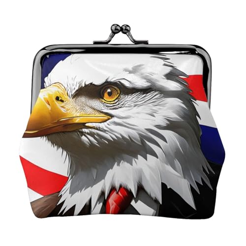 Vielseitige Münzgeldbörse mit amerikanischem Weißkopfseeadler, exquisite Mini-Geldbörse, niedlicher Kleingeldbeutel für jeden Anlass Vielseitige Münzgeldbörse mit amerikanischem Weißkopfseeadler, exquisite Mini-Geldbörse, niedlicher Kleingeldbeutel für jeden Anlass von Bkdogkt