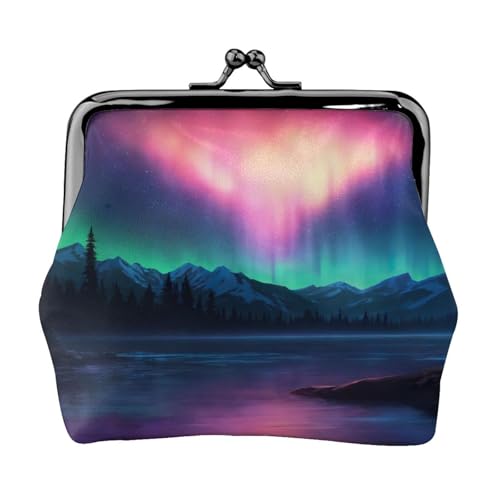 Vielseitige Münzgeldbörse mit dunklem Nordlichter-Druck, exquisite Mini-Geldbörse, niedliches Kleingeldfach für jeden Anlass Vielseitige Münzgeldbörse mit dunklem Nordlichter-Druck, exquisite Mini-Geldbörse, niedliches Kleingeldfach für jeden Anlass von Bkdogkt