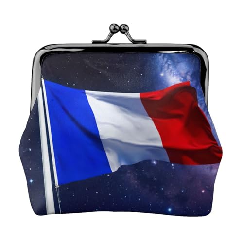 Vielseitige Münzgeldbörse mit französischer Flagge, exquisite Mini-Geldbörse, niedliche Kleingeldtasche für jeden Anlass von Bkdogkt