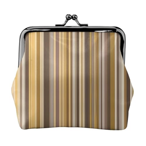 Vielseitige Münzgeldbörse mit gelben Streifen, exquisite Mini-Geldbörse, niedliches Kleingeldfach für jeden Anlass von Bkdogkt