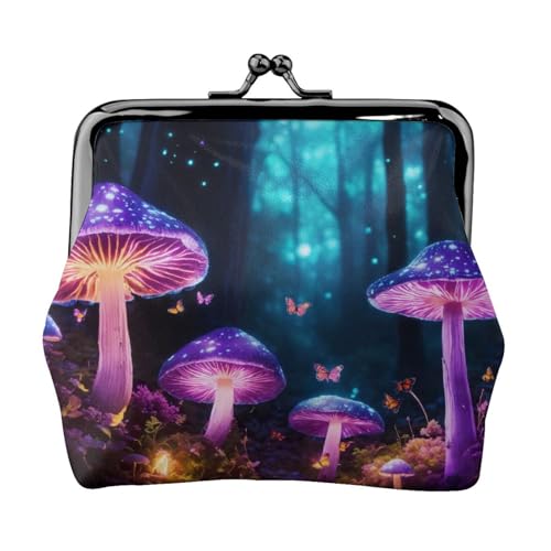 Vielseitige Münzgeldbörse mit magischem Pilz-Aufdruck, exquisite Mini-Geldbörse, niedliche Kleingeldtasche für jeden Anlass Vielseitige Münzgeldbörse mit magischem Pilz-Aufdruck, exquisite Mini-Geldbörse, niedliche Kleingeldtasche für jeden Anlass von Bkdogkt