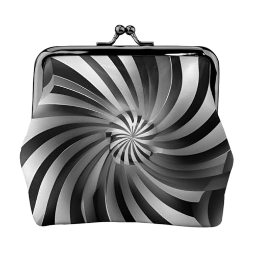 Vielseitige Münzgeldbörse mit optischem Spin-Illusions-Druck, exquisite Mini-Geldbörse, niedliche Kleingeldtasche für jeden Anlass von Bkdogkt
