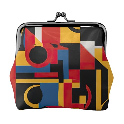 Zusammensetzung in Rot, Gelb, Blau und Schwarz, vielseitige Münzbörse, exquisite Mini-Geldbörse, niedliche Kleingeldtasche für jeden Anlass Zusammensetzung in Rot, Gelb, Blau und Schwarz, vielseitige Münzbörse, exquisite Mini-Geldbörse, niedliche Kleingeldtasche für jeden Anlass von Bkdogkt